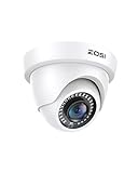 ZOSI CCTV 1080P 4in1 Outdoor Dome Video Überwachungskamera Außenkamera mit 3.6mm Linse, 20M IR Nachtsicht, Weiß