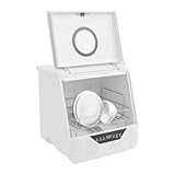 Tischgeschirrspüler 800W Mini Geschirrspüler 6L Spühlmachaschinen LED Touch-Steuerung Mini Spülmaschine IPX1 Freistehender Tischgeschirrspülers 0.02-1MPA Wasserdruck Besteckkorb