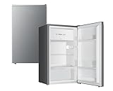 YUNA Kühlschrank SEREBRO E mit Fresh Zone | 94L Nutzinhalt | Vollraumkühlschrank | 84 cm hoch | 86 kWh/Jahr | Türanschlag wechselbar | Leiser Betrieb 36 dB | Silber