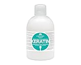 KJMN Keratin Regenerierendes Shampoo mit Keratin und Milchprotein für trockenes, geschädigtes und chemisch behandeltes Haar, 1000 ml