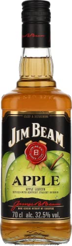 Jim Beam Apple - Bourbon Whiskey mit Apfel-Likör, erfrischender und fruchtiger Geschmack, 32,5 % Vol, 1 x 0,7l