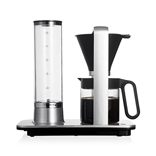 Wilfa SVART PRECISION Filterkaffeemaschine – 1,25 Liter Wassertank – 10 Tassen – Glaskanne – mit Tropf-Stopp Funktion, aluminium