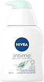 NIVEA Intimo Waschlotion Mild Fresh (250 ml), Intim Waschgel mit Milchsäure, Kamillenextrakt und Bio Jojobaöl, Intim Waschlotion für normale Haut