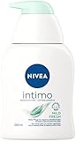 NIVEA Intimo Waschlotion Mild Fresh (250 ml), Intim Waschgel mit Milchsäure, Kamillenextrakt und Bio Jojobaöl, Intim Waschlotion für normale Haut