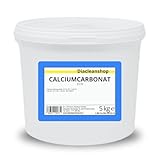DIACLEANSHOP Pulver, Calciumcarbonat 5kg in Lebensmittelqualität - E170-100% natürlicher Ursprung - CaCO3-5000g - Kalk - Kreide - Kreidefarbe – Rasenkalk – Kalzium