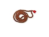 Rudraksha Japa Mala 108 + 1 Perlen, beste Qualität Gebetsperlen