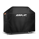 EZILIF Grillabdeckung Wetterfest-165x70x125 cm Grill Abdeckhaube 210D Oxford-Stoff Gasgrill Abdeckhaube mit Reflexstreifen Grillhaube Schutzhülle für Weber, Enders, Char Broil Serie