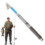 Süßwasser-Angelrute, Angelruten für Erwachsene, Baitcasting Angelrute, Guss, tragbare Angelruten für Süß- und Salzwasser