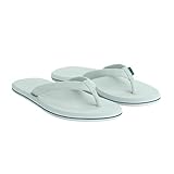 Hari Mari Dunes - Wasserdichte Damen-Flip-Flops für Boote, bunte Gummi-Flip-Flops, kein Einbrechen, feste Fußgewölbeunterstützung, antimikrobiell und schwimmt im Wasser, Seeglas, 37.5 EU