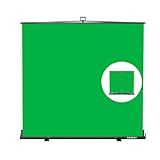 【Breiterer Stil】 RAUBAY 200x210cm Großer zusammenklappbarer Grün Hintergrund Greenscreen, tragbarer ausziehbarer Chroma-Key-Panel Fotohintergrund mit Ständer für Videokonferenzen, Fotostudio.