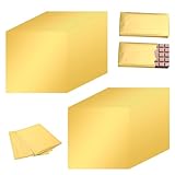 GUTERTOP 200 Stück Gold Folie 20 x 20 cm, Goldfolie zum Basteln, Blattgold für DIY Dekoration und Aufbewahrung Von Handgefertigte