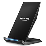 NANAMI Fast Wireless Charger, 15W Induktive Ladestation für Apple iPhone 16 15 14 13 12 Pro 12 11 XS Max XR X 8 Plus, Kabelloses Ladegerät Qi Phone Handy Charger Schnell für Samsung Galaxy S25 S24 S23