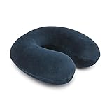 Amazon Basics Nackenkissen aus Memoryschaumstoff, Halbkreisförmig, Marineblau