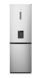 Hisense RB3N300NMCC Kühl-Gefrierkombination/Freistehend/EEK: C /39dB/304 Liter/Total No Frost/Wasserspender/Tür Alarm/LED Display/Weinregal/Türanschlag wechselbar/HxBxT:186x59,5x59 cm/Grau