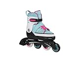 HUDORA Inline Skates Basic in Blue/Mint - Inliner für Kinder & Jugendliche in versch. Größen - Roller Skates bis zu 4 Größen verstellbar - Ideal als hochwertiges Einstiegsmodell