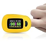 Nicht-invasives Pulsoximeter, Sauerstoffsättigung Messgerät Finger, Pulsoximeter Fingeroximeter, 2025 Upgraded Blutzucker-Monitore für Zu Hause Oder im Freien Verwenden