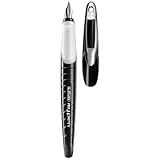 herlitz Füllhalter 'my.pen' für Linkshänder, Federbreite: M, schwarz/weiss