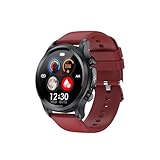 Asfnn Geekran Smartwatch Glucose Monitor 2023, Geekran Smartwatch, Geekran Non-invasive Blood Glucose Test Smartwatch, Ultra Smart Watch for Fitness, Diabetic Watch Glucose Monitor (Size : Red)