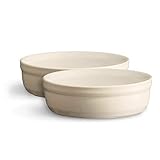 Emile Henry Crème Brûlée Ramekin Dish, Lehm, 2er-Set