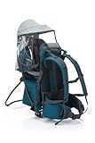 Fillikid Rückentrage Explorer Elite Exklusiv | Kindertrage für Wandern & Reise | Babytragerucksack mit Sonnenschutz & großen Staufächern | Kinderkraxe Baby-Carrier Tragesitz bis 20 kg