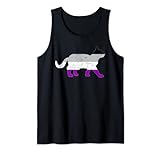 Asexuell Flagge Katzenliebhaber Queer Katze LGBT Asexuell Tank Top