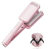 SGZIOO French Wave Lockenstab, 32mm Beach Waves Lockenstab, Welleneisen Große Wellen mit 4 Einstellbarer Temperatur, Mermaid Hair Waver, Welleneisen für Haare Lange Kurze Haare