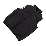 Fydun 11 Plätze Beheizte Weste Dual Control USB Elektrische Heizweste Beheizt Jacke für den Winter Im Freien Schwarz Heizkleidung XL Applied Family (2XL)