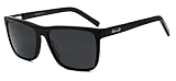 Polarisierte Sonnenbrille für Männer Unisex großer Rahmen UV400 Schutz Quadratische Sonnenbrille