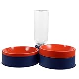 GREENADSCAPE Futterspender Für Hunde, Hundekäfig, Futternapf, Abnehmbarer Wasserspender, Tierfutter, Wasserspender, Katzen Futterautomat, Futterspender Für Katzen, Hundekäfig, Futternapf,