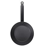 Bratpfanne für Kohlenstoffstahl, professionelle Klassenheizung Nicht -Stick -Pfanne für Gasinduktionskocher Omelette Steak Pfanne Leicht leicht zu reinigen zu reinigen (Kleine Größe (21x17cm / (M