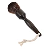 VALICLUD Weiche Haarbürste Borsten Bartbürste Schnurrbartbürste Praktische Bartbürste Haarbürste Für Männer Haar Saubere Bürste Männer Haarbürste Faserwolle Coffee