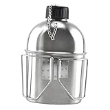 PENIKOKO Militärwasserflasche Tragbare und Auslaufsichere Trinkflasche für Camping Reisen und Sport Robuster Kessel mit Feiner Verarbeitung für Unterwegs