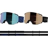 Salomon S/view Unisex-Brille Ski Snowboarden & S/view Access Unisex-Brille Ski Snowboarden, Erweitertes Sichtfeld, Augenermüdung und Blendreduzierung und kein Beschlagen mehr, Schwarz, Einheitsgröße