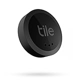 Tile Sticker (2022) Bluetooth Schlüsselfinder, 1er Pack, 45m Reichweite, inkl. Community Suchfunktion, iOS und Android App, kompatibel mit Alexa und Google Home, schwarz
