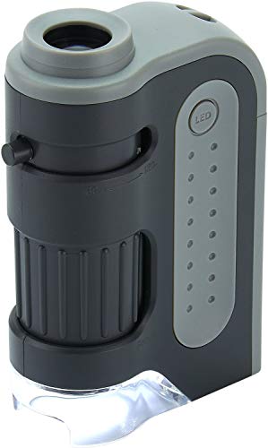 Carson MicroBrite Plus 60x-120x LED Taschenmikroskop mit asphärischem Linsensystem (MM-300)