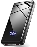 Power Bank, 20000mAh Powerbank 22,5W (USB-C Input & Output), PD 3.0 QC 4.0 Externer Handyakkus mit Taschenlampe, Kompatibel mit iPhone 16 15 14 13 12 Galaxy