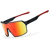 Karsaer Sportbrille Schnelle Brille Polarisiert TR90 Fahrradbrille Herren Damen Rennrad brille Sport Sonnenbrille mit UV401 für Fahrrad Laufen MTB Biker