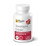 Raab Vitalfood® Bio Granatapfel Extrakt Kapseln (80 Stück) - Granatapfelschalenextrakt mit 215 mg Polyphenolen pro Tag, vegan und ohne Zusatzstoffe, Granatäpfel aus kontrolliert biologischem Anbau