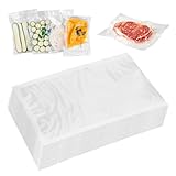NVIYAM Vakuumierbeutel 15x25 100 Beutel Vakuumbeutel Lebensmittel Vakuumierer Beutel für Alle Vakuumierer, BPA-Frei Wiederverwendbar Sous Vide Gefrierbeutel Stark & Reißfest Profi Vakuumbeutel