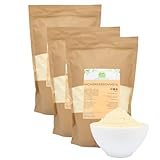 Kichererbsenmehl von der Grünen Essenz - Kichererbsen gemahlen ohne Zusätze – Falafelmehl - Kichererbsen getrocknet - Kichererbsenmehl (3 Kilogramm)