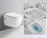 Taharet Dusch WC inkl. Kalt- und Warmwasser Armatur und Soft-Close Sitz