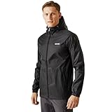 Regatta Herren It III Waterproof Breathable Isolite Taped Seams Pack Away Jacket Jacke, Schwarz, 4XL