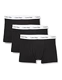 Calvin Klein Herren Boxershorts Low Rise TRUNK, 3er Pack U2664G, Ohne Eingriff, Mehrfarbig ( Schwarz ) - X-Large