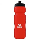 Erima Unisex Erwachsene Zubehör Team Trinkflasche, rot, Standard