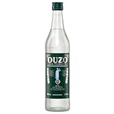 Ouzo Tirnavou green 0,7l Flasche 37,5% | Aus der ältesten Ouzo Destillerie der Welt | Katsaros Distillery seit 1856 | Milder Ouzo