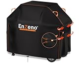 Enzeno Grillabdeckung wetterfest，Gasgrill Grillabdeckung Regendicht BBQ Grill schutzhülle Staubdicht Grill Abdeckplane für Weber, Brinkmann, Char Broil 147 x 61 x 122cm - Schwarz…
