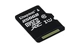 Kingston SDCS/256GBSP MicroSD Canvas Select Geschwindigkeiten der Klasse 10 UHS-I – bis zu 80 MB/s Lesezugriff (Nur Karte)- Erwecken Sie HD-Videos zum Leben