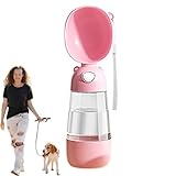 Tragbare Wasserflasche für Hunde - Auslaufsichere Wasserflasche mit großem Fassungsvermögen, tragbare Trinkflasche für große, mittelgroße und kleine Hunde, ergonomischer Wasserspender für Reisen