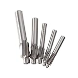 Ipetboom 5 Stück Teiliges Hochleistungs Senkkopf Fräser aus Schnellstahl Gerader Schaft Präzise Bohr und Senkwerkzeuge für Stahl Aluminium Hohe Verschleißfestigkeit Cnc Kompatibel
