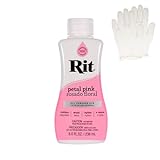 Rit Dye – Flüssige Stofffarbe zum Basteln, Kleidung und Dekor – 226.8 g Flasche – Petal Pink